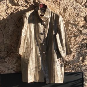 Mod metallic A-line coat - Sz 18